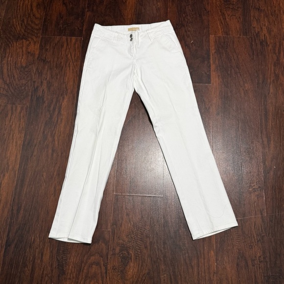 Michael Kors Women’s Mid rise white Classic Fit denim Jeans Size 6 EUC - Picture 1 of 12